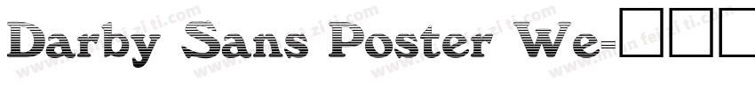 Darby Sans Poster We字体转换